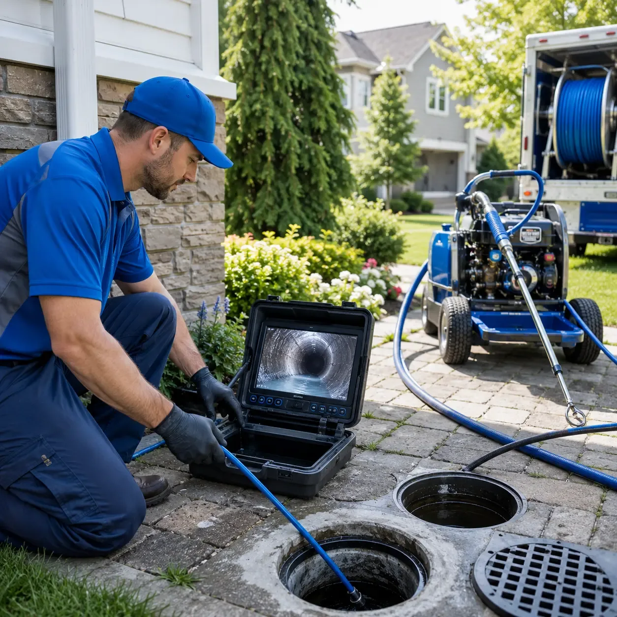 Outdoor drain cleaning professionals serving Port Austin, MI